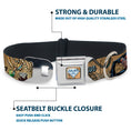 Load image into Gallery viewer, Catwoman Diamond Full Color Tans Seatbelt Buckle Collar - CATWOMAN-NINE LIVES OF A FELINE FATALE Pose2/Jewelry/Black Cat Tans
