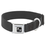 Dog Collar Bone - Black NYLON