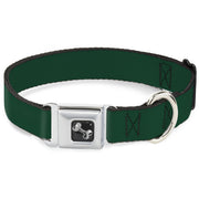 Dog Bone Seatbelt Buckle Collar - Hunter