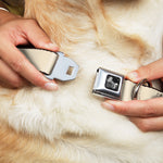Dog Bone Seatbelt Buckle Collar - Natural