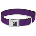 Load image into Gallery viewer, Dog Bone Seatbelt Buckle Collar - Purple
