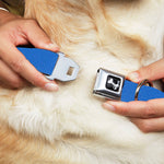 Dog Bone Black/Silver Seatbelt Buckle Collar - Royal Nylon