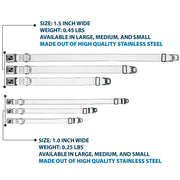 Dog Bone Seatbelt Buckle Collar - White