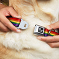 Load image into Gallery viewer, Dog Bone Seatbelt Buckle Collar - Rainbow
