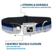 Dog Bone Seatbelt Buckle Collar - Spectrum Blue