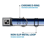 Dog Bone Seatbelt Buckle Collar - Spectrum Blue