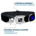 Load image into Gallery viewer, Dog Bone Seatbelt Buckle Collar - Star Black/Blue
