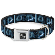 Dog Bone Seatbelt Buckle Collar - $1 Bill X-Ray