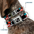 Load image into Gallery viewer, Dog Bone Seatbelt Buckle Collar - 3-D Filmstrip
