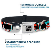 Dog Bone Seatbelt Buckle Collar - 3-D Filmstrip