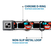 Dog Bone Seatbelt Buckle Collar - 3-D Filmstrip