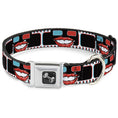 Load image into Gallery viewer, Dog Bone Seatbelt Buckle Collar - 3-D Filmstrip
