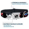 Load image into Gallery viewer, Dog Bone Seatbelt Buckle Collar - 3-D Glasses Dripping w/Stars
