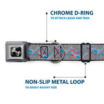 Dog Bone Seatbelt Buckle Collar - 3-D Glasses w/TV Noise