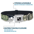 Load image into Gallery viewer, Dog Bone Seatbelt Buckle Collar - 100 Dollar Bill CLOSE-UP/Triple Benjamin
