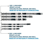 Dog Bone Seatbelt Buckle Collar - 100 Dollar Bill CLOSE-UP White/Black