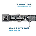 Load image into Gallery viewer, Dog Bone Seatbelt Buckle Collar - 100 Dollar Bill CLOSE-UP White/Black
