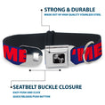 Load image into Gallery viewer, Dog Bone Seatbelt Buckle Collar - 'MERICA/Star Blue/Red/White
