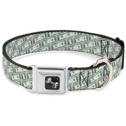 Dog Bone Seatbelt Buckle Collar - 100 Dollar Bill Old Series 2006 Repeat