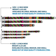 Dog Bone Seatbelt Buckle Collar - Animal Skins & Stripes 1