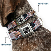 Dog Bone Seatbelt Buckle Collar - American Eagle Flags