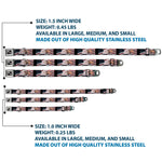 Dog Bone Seatbelt Buckle Collar - American Eagle Flags
