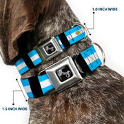 Dog Bone Seatbelt Buckle Collar - Argentina Flags