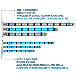 Dog Bone Seatbelt Buckle Collar - Argentina Flags