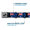 Load image into Gallery viewer, Dog Bone Seatbelt Buckle Collar - Australia Flags
