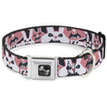 Load image into Gallery viewer, Dog Bone Seatbelt Buckle Collar - Angry Bunnies Gray/Pinks
