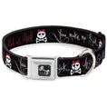 Load image into Gallery viewer, Dog Bone Seatbelt Buckle Collar - Angry Girl/Mad As Hell/You Make Me Sick
