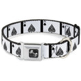 Load image into Gallery viewer, Dog Bone Seatbelt Buckle Collar - Ace of Spades
