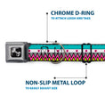 Load image into Gallery viewer, Dog Bone Seatbelt Buckle Collar - Aztec 14 Seafoam Green/White/Pink/Lime Green/Black

