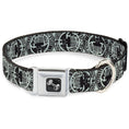 Load image into Gallery viewer, Dog Bone Seatbelt Buckle Collar - Americana Federal Reserve Seal Weathered Gray/Black
