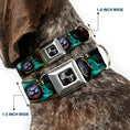 Load image into Gallery viewer, Dog Bone Seatbelt Buckle Collar - Astronaut Cat in Space

