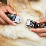 Dog Bone Seatbelt Buckle Collar - Astronaut Cat in Space