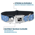 Load image into Gallery viewer, Dog Bone Seatbelt Buckle Collar - Anchor2 Monogram Baby Blue/Baby Pink/White
