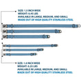 Load image into Gallery viewer, Dog Bone Seatbelt Buckle Collar - Anchor2 Monogram Baby Blue/Navy/White

