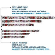 Dog Bone Seatbelt Buckle Collar - Born to Blossom White