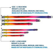 Dog Bone Seatbelt Buckle Collar - BD Psychedelic