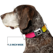 Dog Bone Seatbelt Buckle Collar - BD Psychedelic
