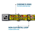 Load image into Gallery viewer, Dog Bone Seatbelt Buckle Collar - Born to Raise Hell Yellow

