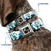 Dog Bone Seatbelt Buckle Collar - Beach Flip Flops