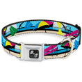 Load image into Gallery viewer, Dog Bone Seatbelt Buckle Collar - Beach Scene 2
