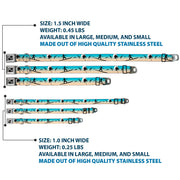 Dog Bone Seatbelt Buckle Collar - Beach Surfer