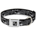 Load image into Gallery viewer, Dog Bone Seatbelt Buckle Collar - Brooklyn New York
