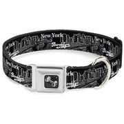 Dog Bone Seatbelt Buckle Collar - Brooklyn New York