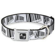 Dog Bone Seatbelt Buckle Collar - Barcode