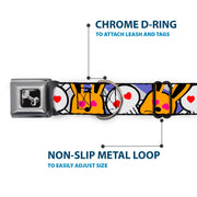 Dog Bone Seatbelt Buckle Collar - BD Cartoon CLOSE-UP