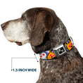 Load image into Gallery viewer, Dog Bone Seatbelt Buckle Collar - BD Cartoon CLOSE-UP
